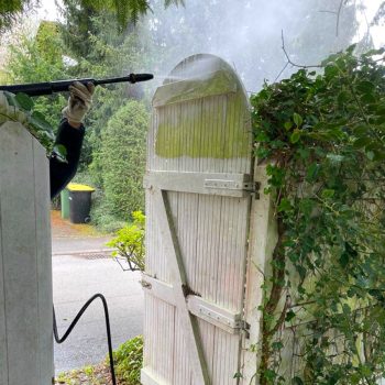 ARMIN-Hausmeisterdienst Gartentüre putzen